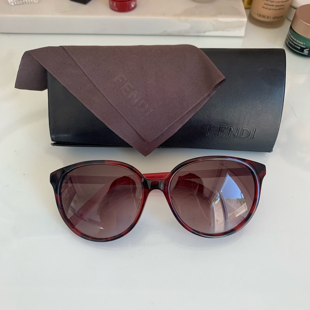 Fendi Red Tortoise Sunglasses